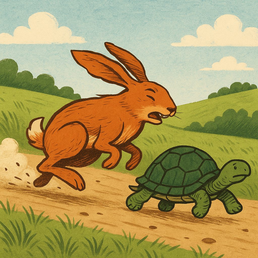 The tale of the tortoise and the hare